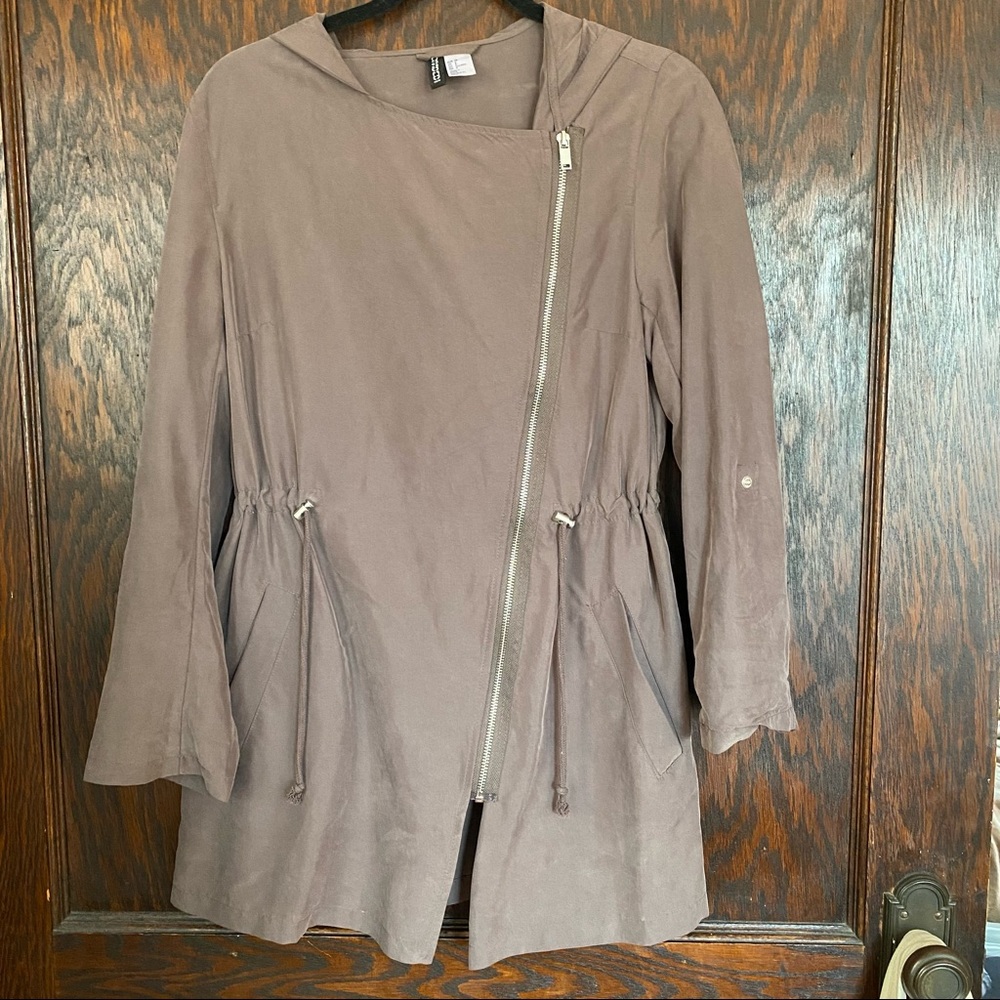 Asymmetrical zip jacket